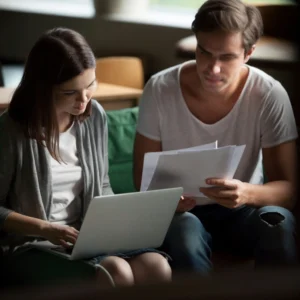 Bienes separados en divorcio en Georgia con documentos de herencia y carpeta de activos